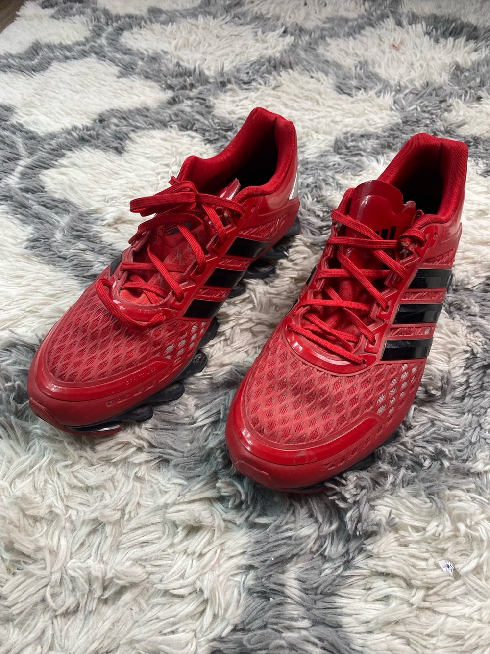 Adidas Springblade Sprint Web Red Black Silver Men's Shoes Size 12